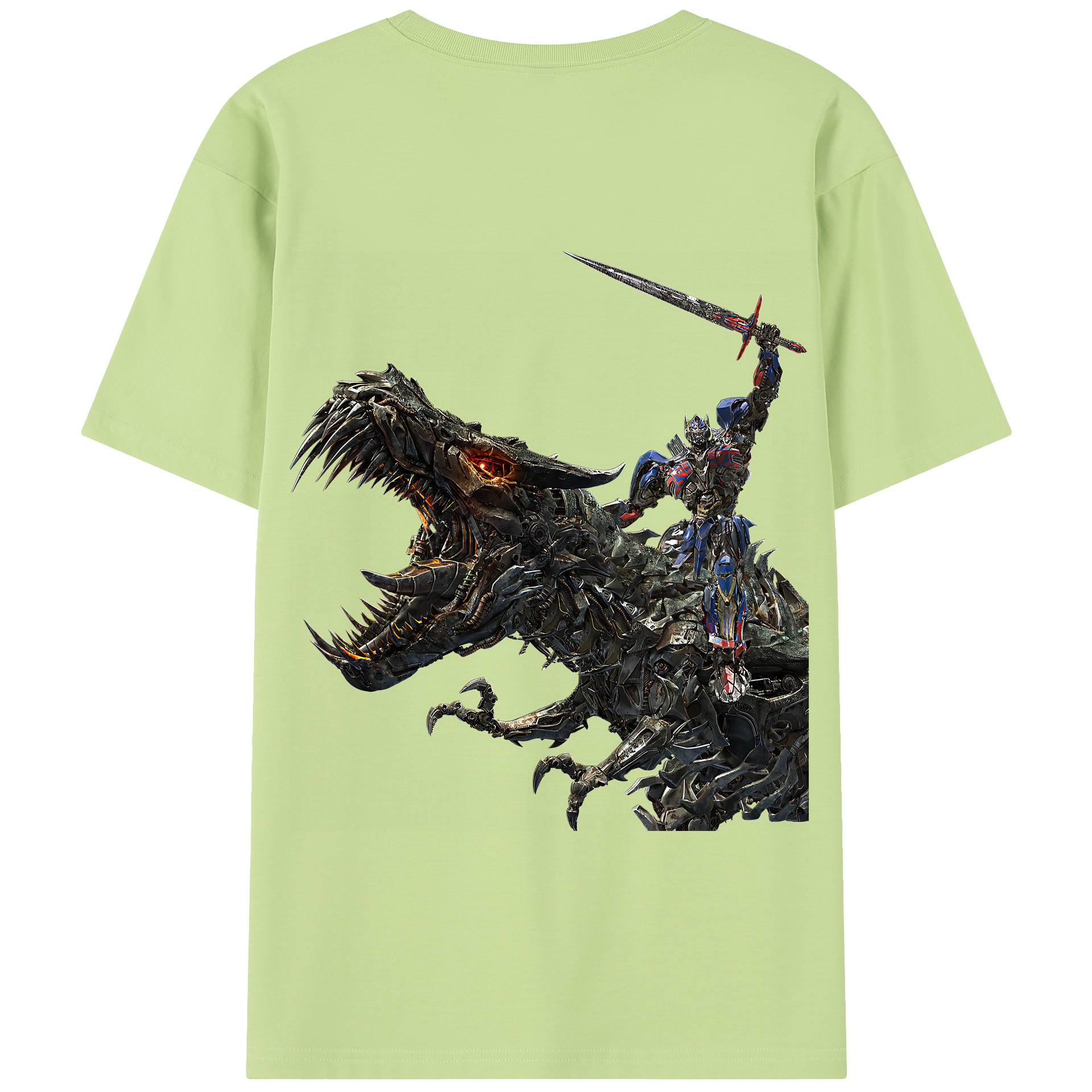 （画像用） Transformers トランスフォーマー 綿100％半袖Tシャツ（背面プリント）